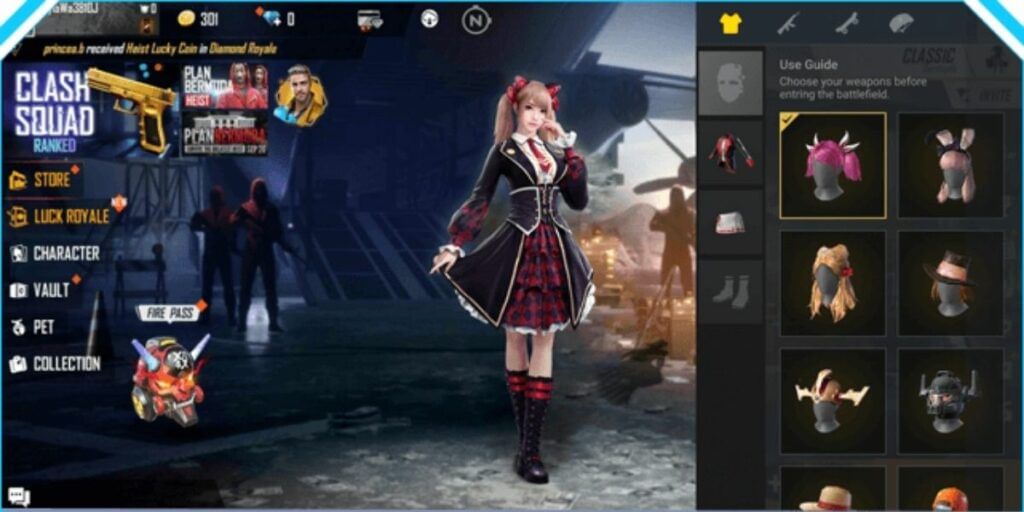 Free Fire skins