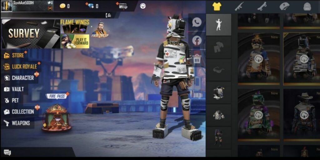 Free Fire Skins for free
