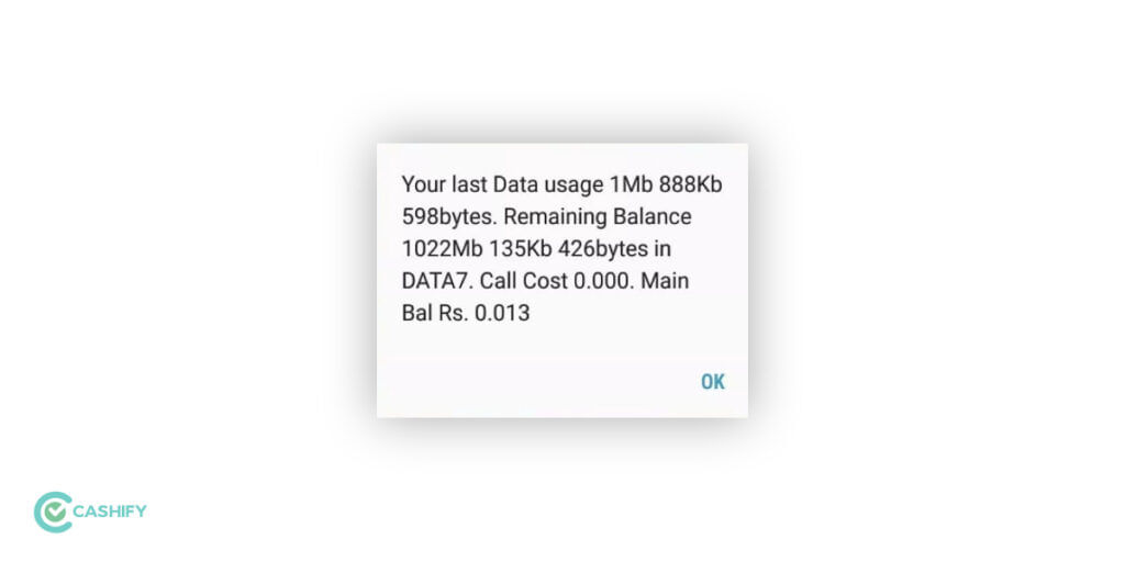 BSNL balance check USSD Code