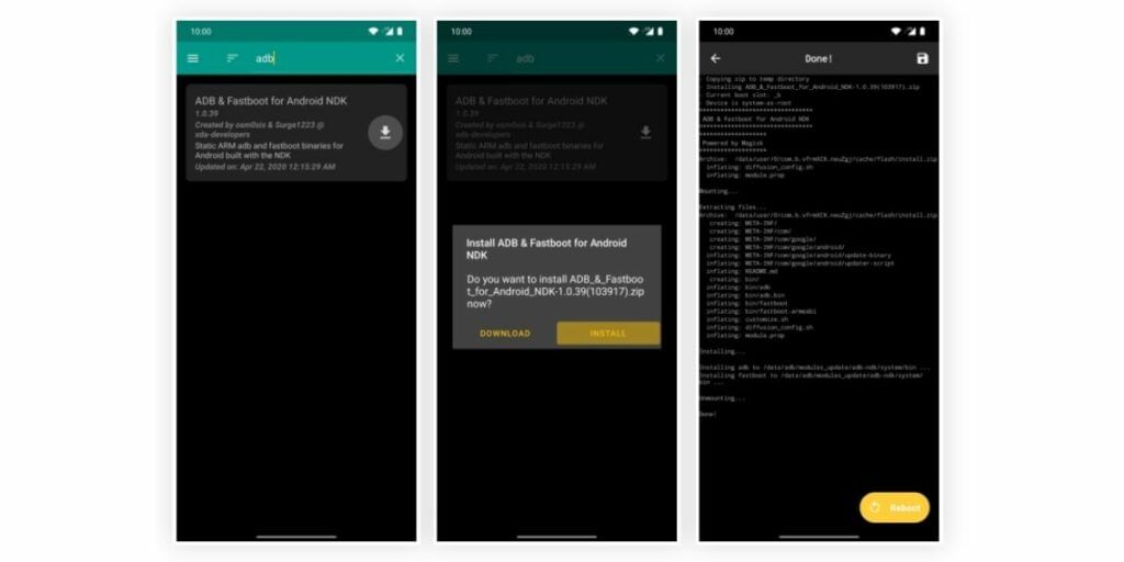 install adb fastboot for android