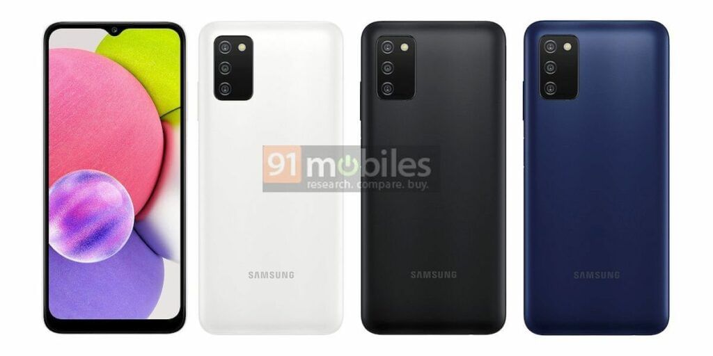 Samsung Galaxy A03s Colour Options