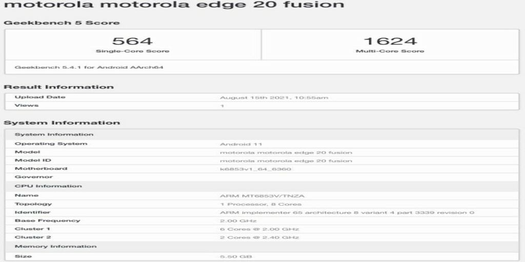 motorola edge 2 fusion geekbench