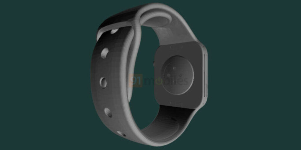 Apple Watch Series 7 CAD Renders Back