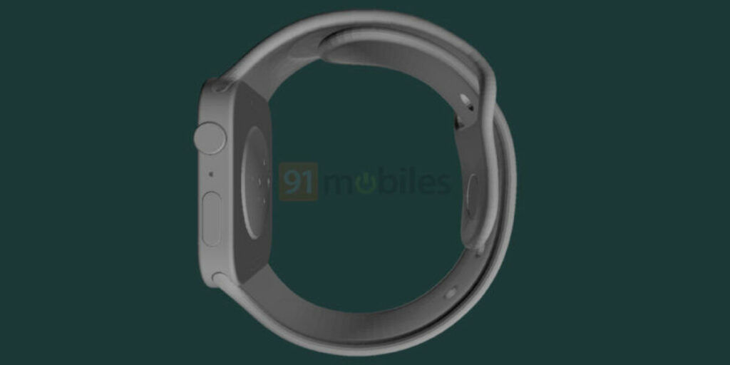 Apple Watch Series 7 CAD Renders Side