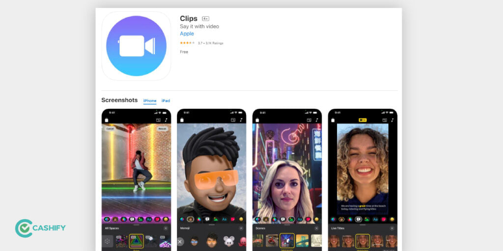 Clips Popular video editing app