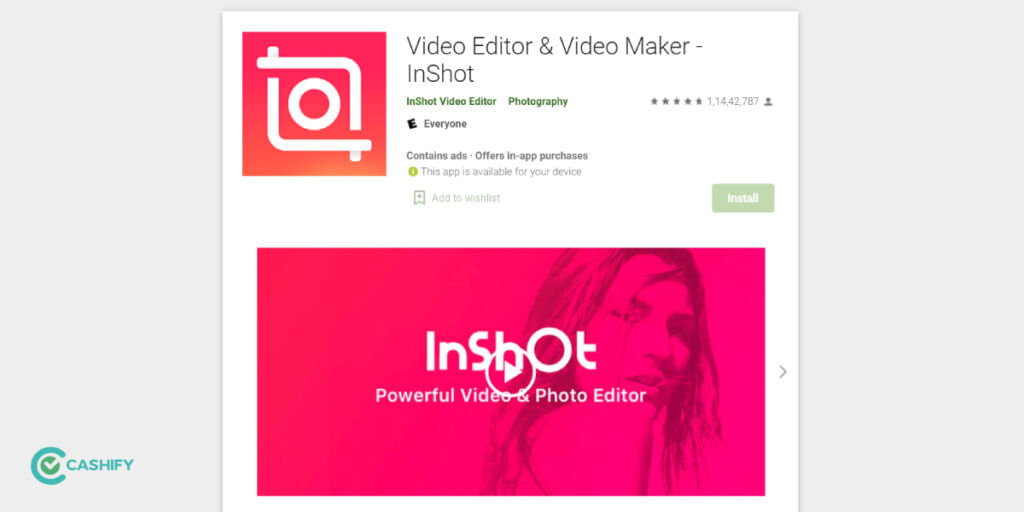 inshot Best Instagram reels editing apps