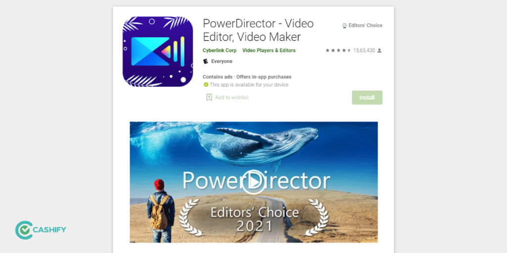 PowerDirector best video editing app