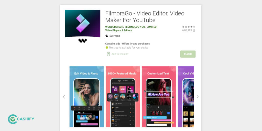 filmora Best Instagram reels editing apps