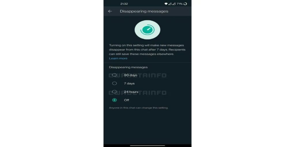 whatsapp disappearing msg - wbetainfo