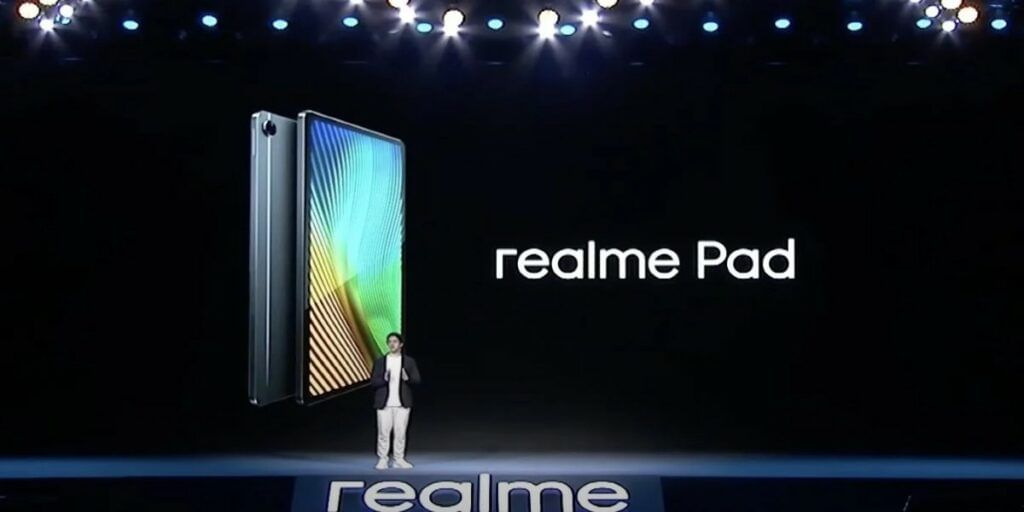 Screengrab of Francis Wong mentioning the Realme Pad in the event