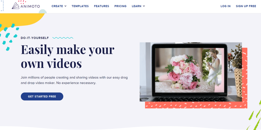 Animoto Free online video editing