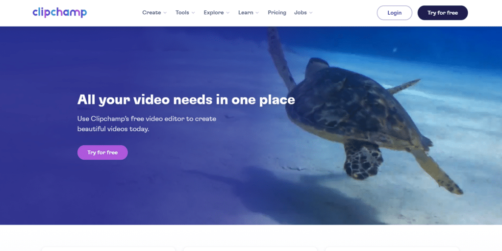 Clipchamp Free online video editing