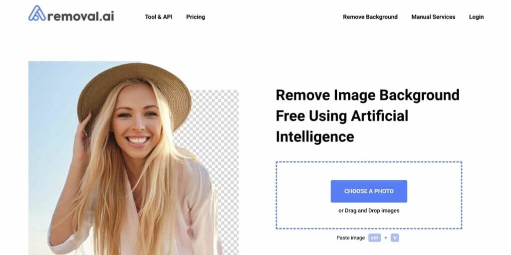 removal ai tool to remove background