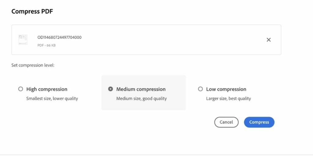 pdf compression quality