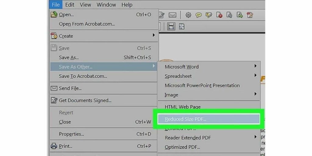 Reduce PDF File size with Adobe Acrobat Pro