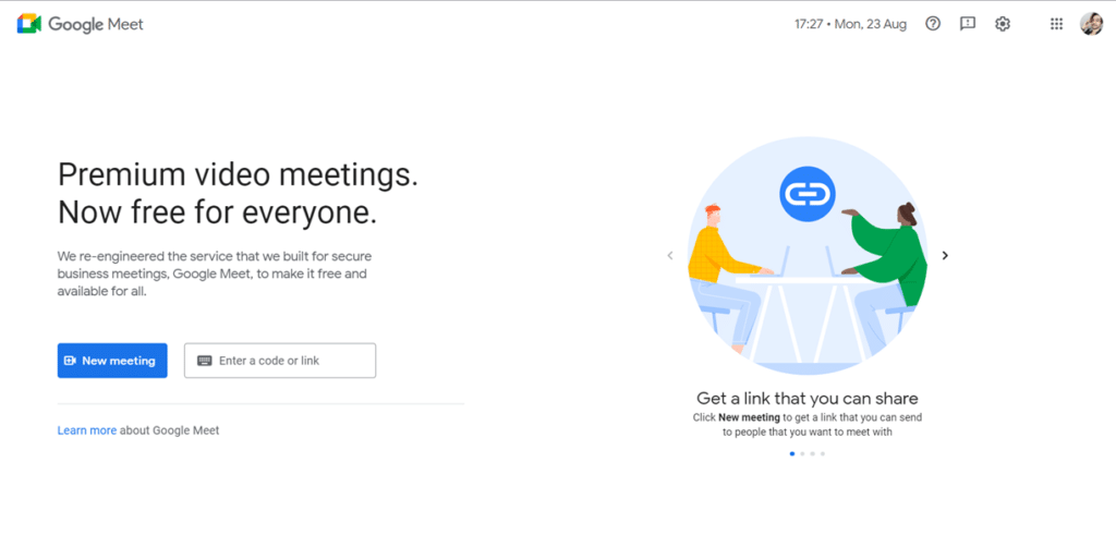 Google Meet AI-enabled features