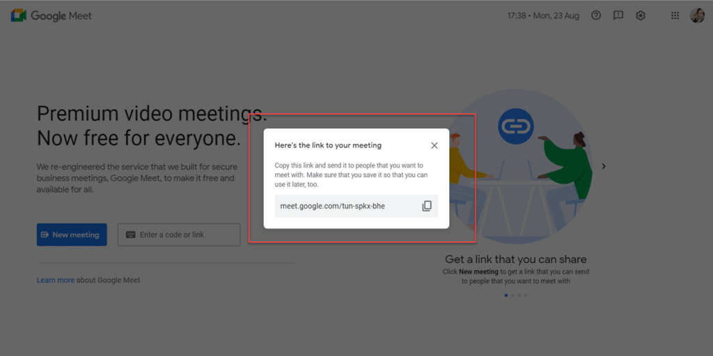 How can I use Google Meet on my laptop