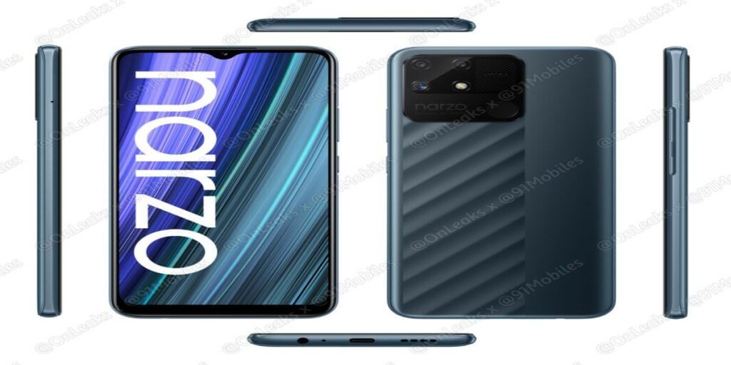 press renders onleaksx91mobiles Realme Narzo 50A
