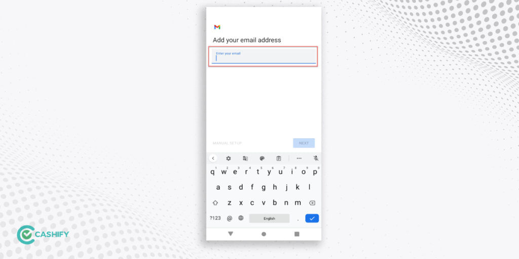adding email on gmail app