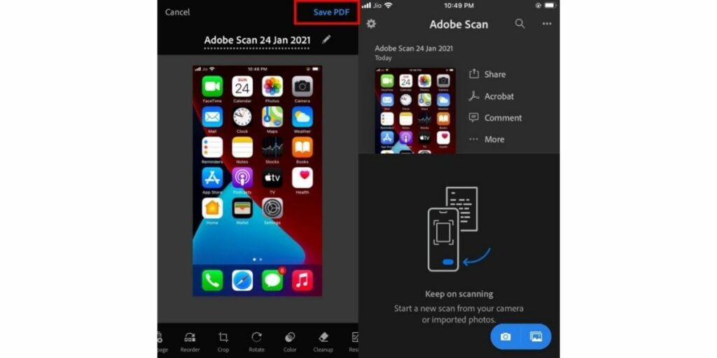 How to convert JPG to PDF on Apple iPhone