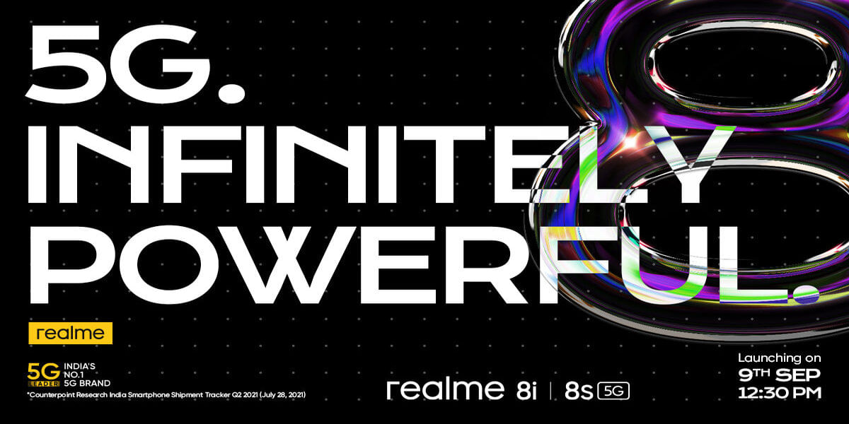 Realme 8i, Realme 8s and Realme Pad India Launch Set For September 9