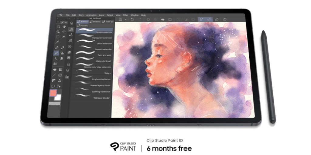 Galaxy Tab S7 FE Clip Studio Paint EX