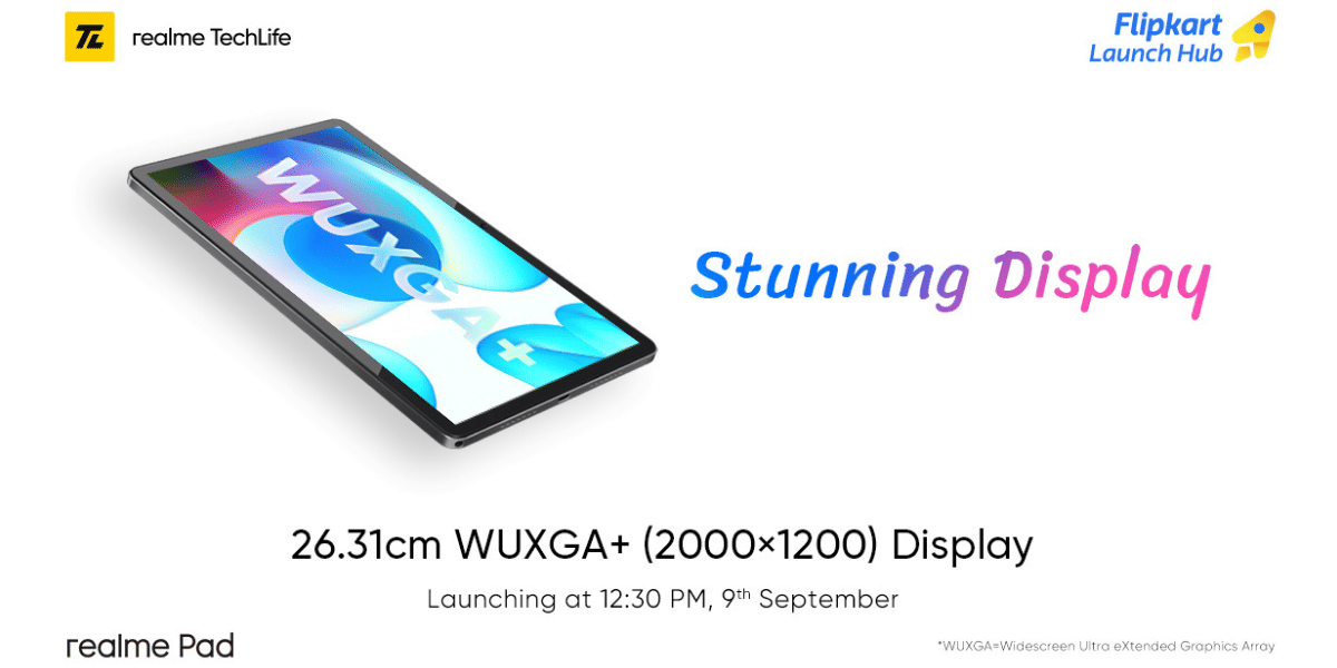 Realme Pad Display Specs Leaked Ahead Of Official Launch