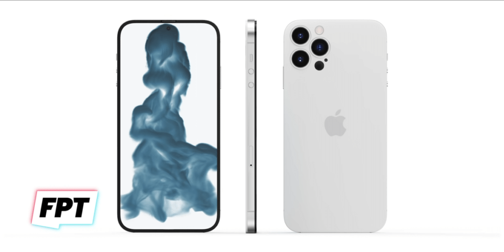 iPhone 14 Design Renders White