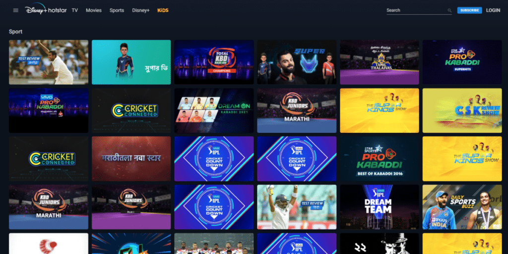 Disney Plus Hotstar Sports