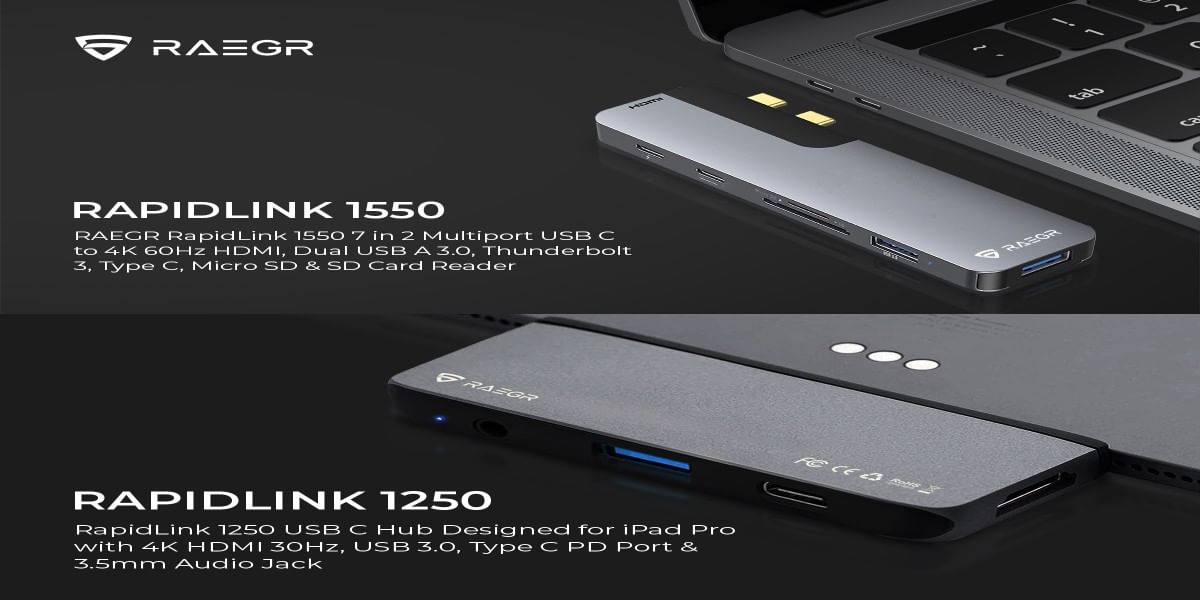 RAEGR Launches ‘RapidLink 1250’, ‘RapidLink 1550’ for iPads, MacBooks, Smartphones
