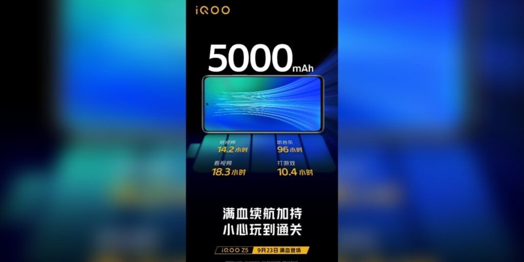 iQOO Z5 5G Battery Specs