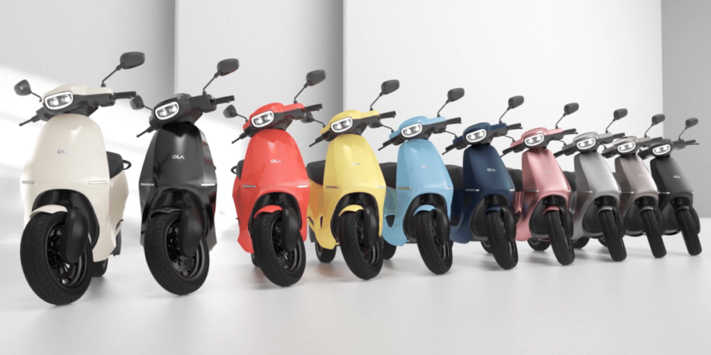 Ola Electric Scooter Colour Options