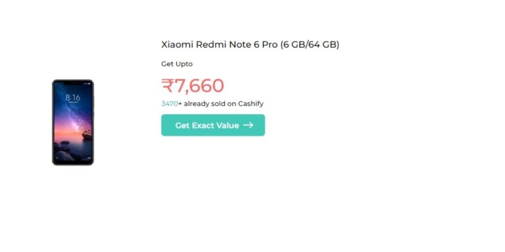Sell Xiaomi Redmi Note 6 Pro cashify