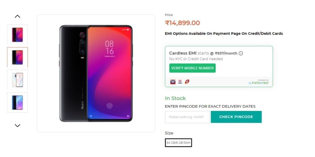 Buy used redmi k20 from cashify