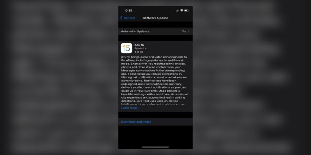 iOS 15