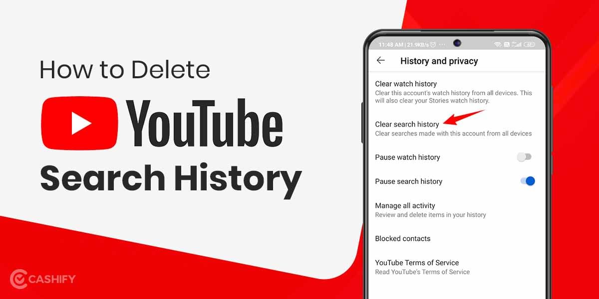 How to Delete YouTube Search History on my Android Phone?