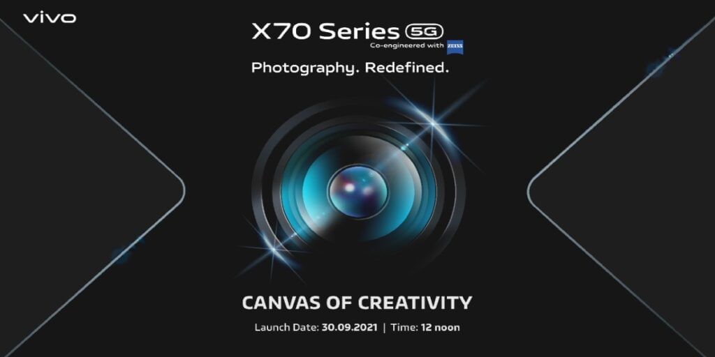 vivo teaser for X70 series