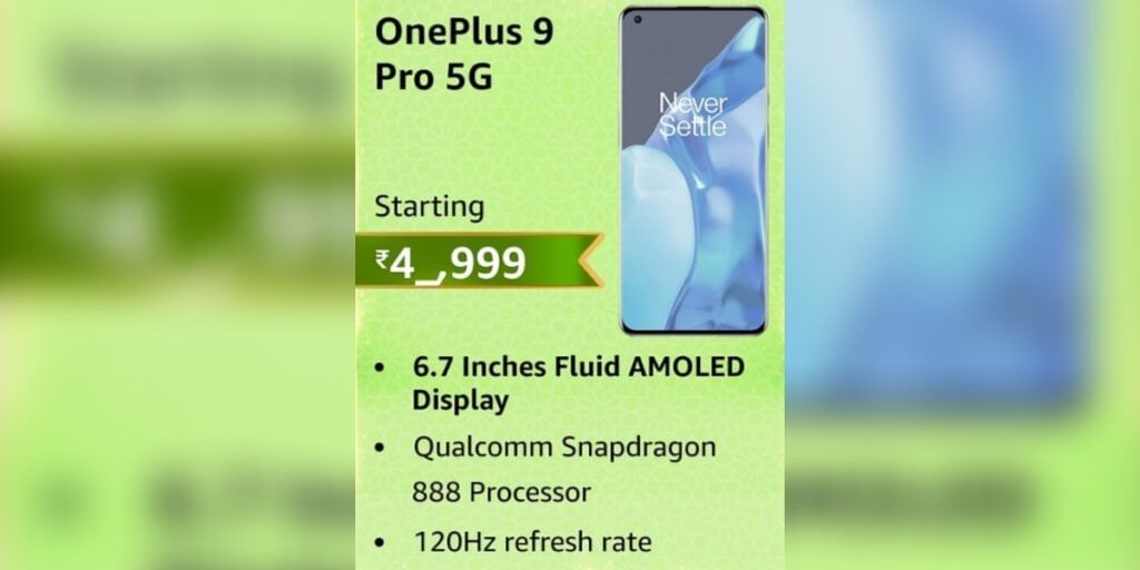 OnePlus 9 Pro 5G Offer Price and Specs