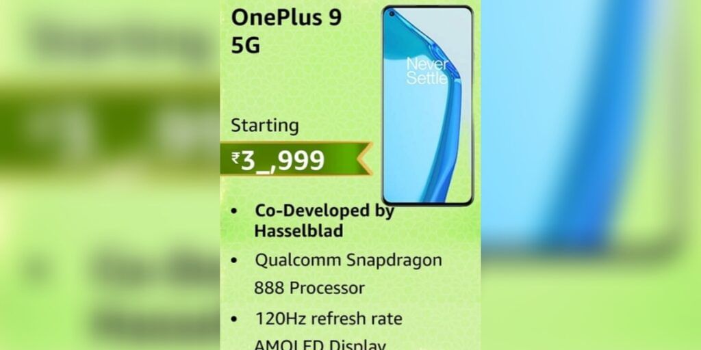 OnePlus 9 5G Offer Price and Specs
