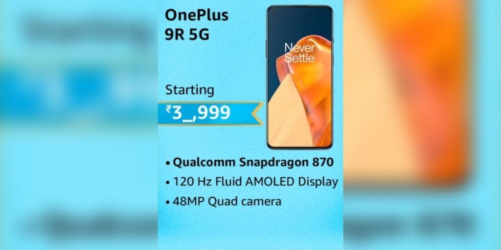 OnePlus 9R 5G Offer Price and Specs