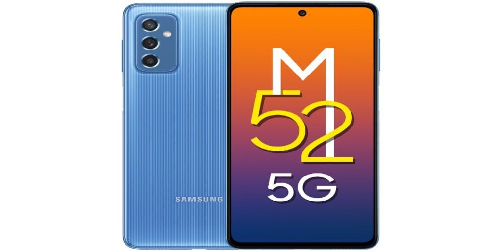 Galaxy M52 5G Front and back