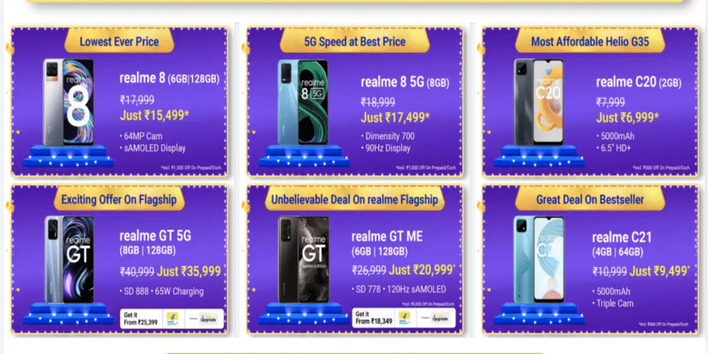 Flipkart Big Billion Days Realme Deals