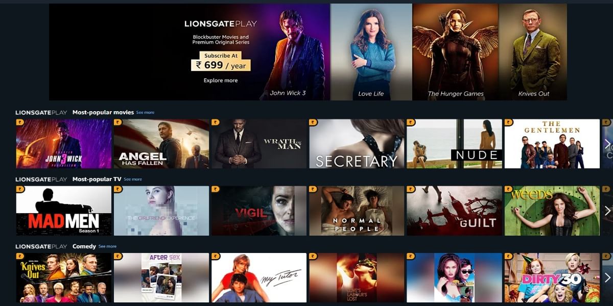 Watch Lionsgate Play for Free