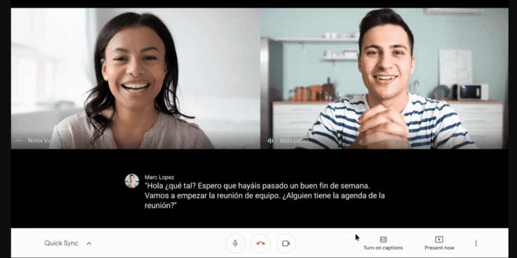 Google Meet Live Translation Feature