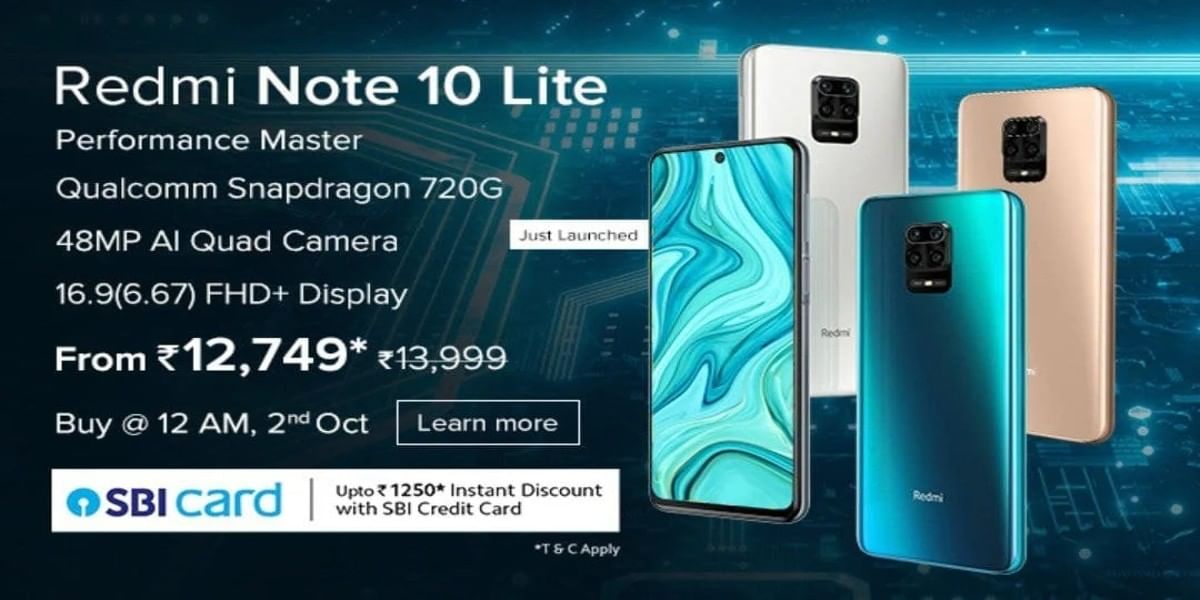 Redmi Note 10 Lite Launched in India: Specifications, Price