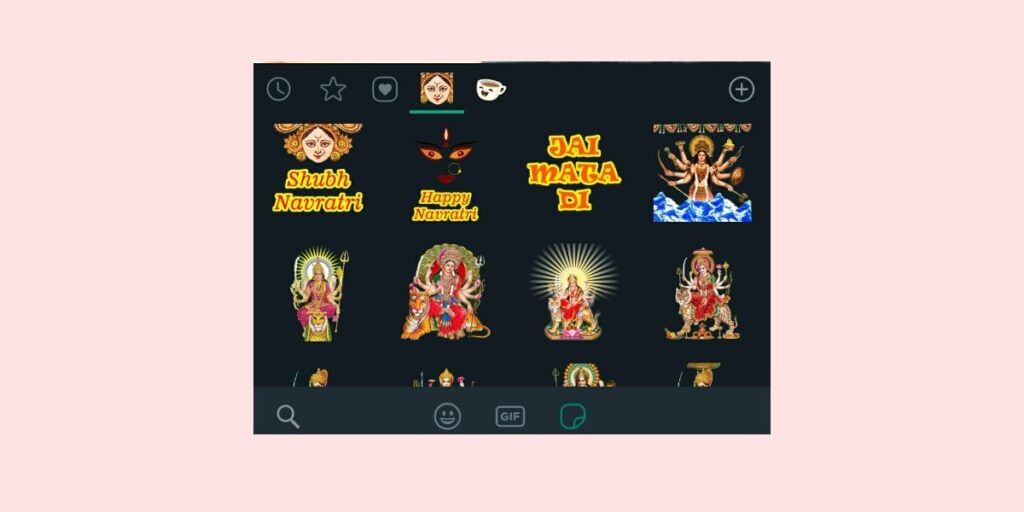 stickers navratri