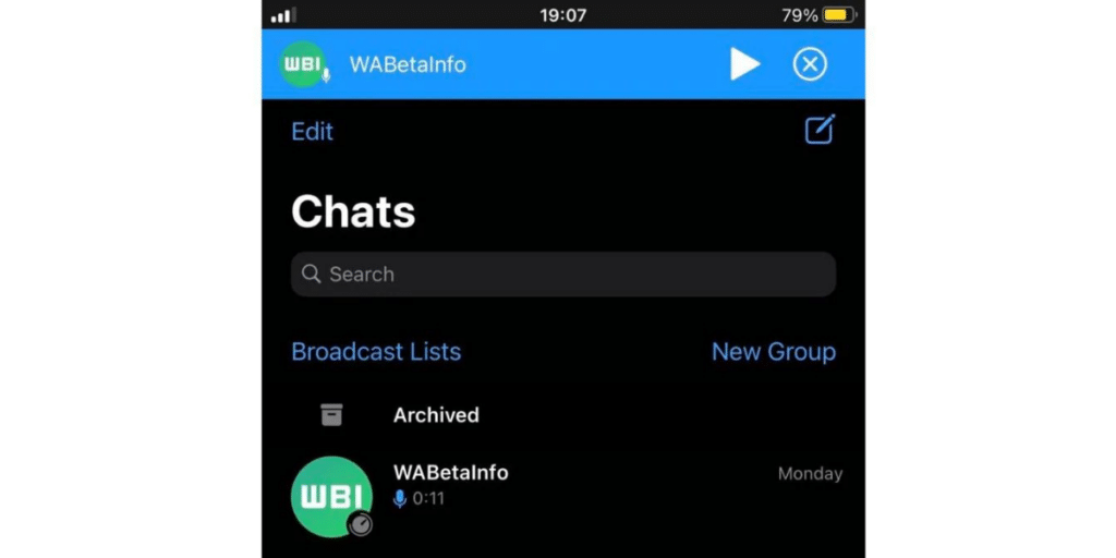 WhatsApp Global Voice Message Player