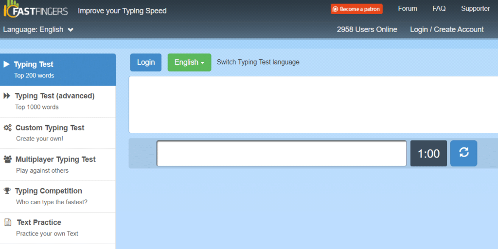 Typing Speed Test Websites
