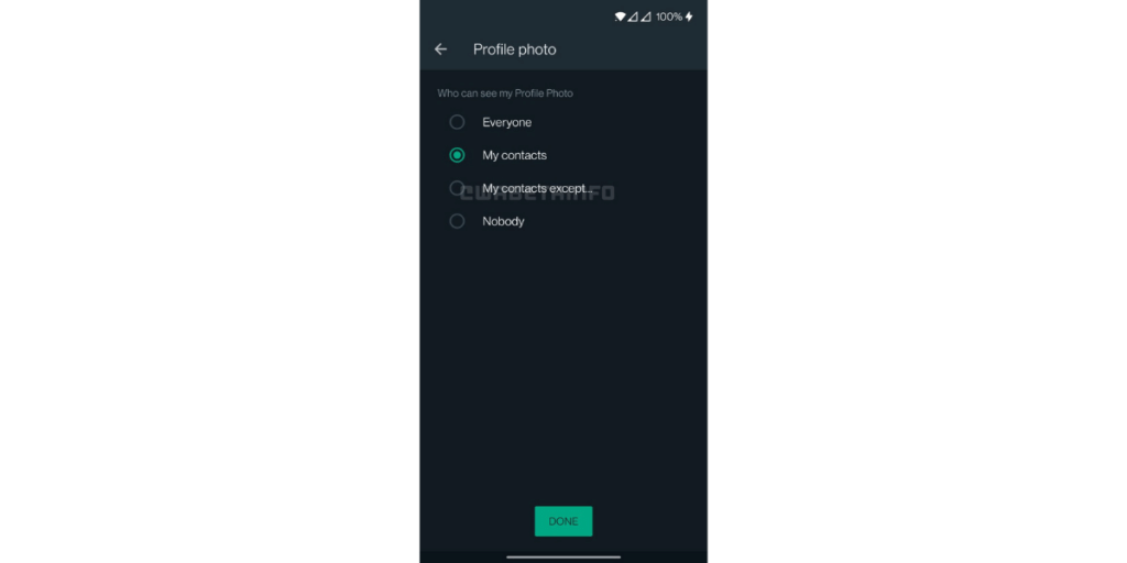 WhatsApp Privacy feature