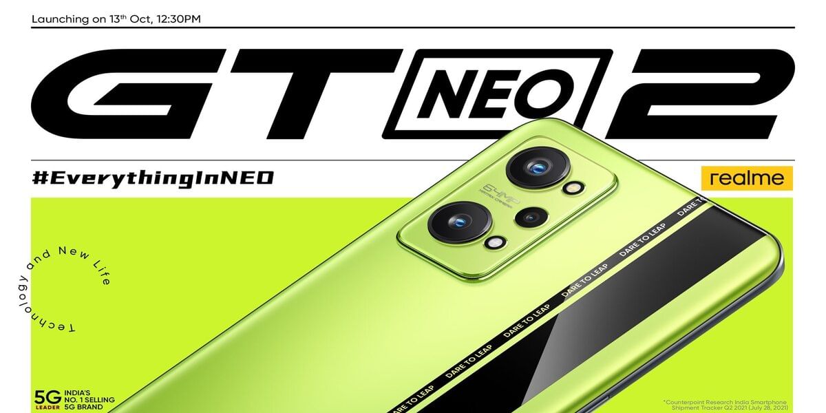 Realme GT Neo 2 India Launch Set for October 13: Here’s what to Expect